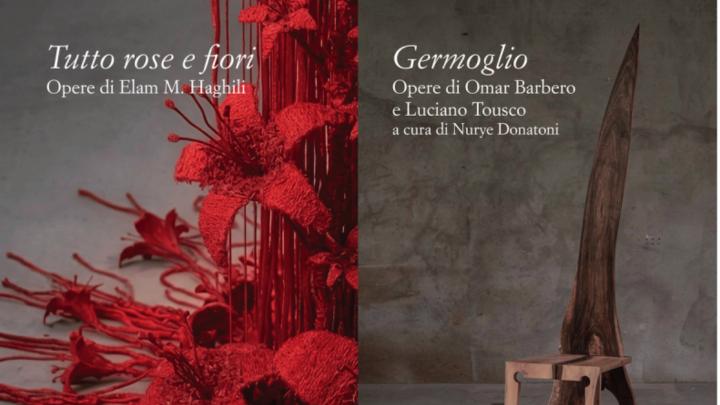 Immagine dal sito ufficiale di "Fatti ad arte" Particolari di due opere esposte di arte contemporanea