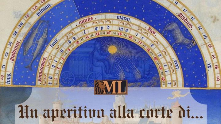 Particolare della locandina dell'evento Particolare di alendario miniato tardomedievale, logo del Museo Leone e titolo