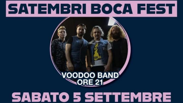 Particolare della locandina del sito www.eventivalsesia.info Titolo e foto dei componenti di una band musicale