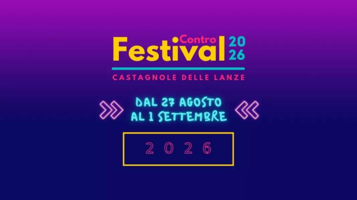 Banner dell'edizione 2026 Grafica con titolo sul fondo viola