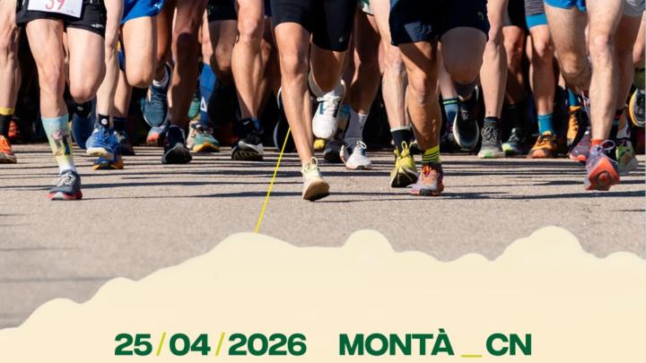 Data e foto con gambe di podisti in corsa 