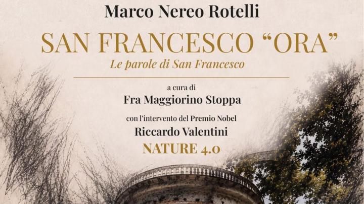 Particolare della locandina della mostra Particolare di fotografia della Cappella Nuova a Orta, edificio circolare con colonne, titolo
