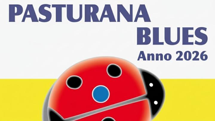 Logo della rassegna dal sito prolocopasturana.it Titolo e illustrazione con una coccinella su fondo giallo