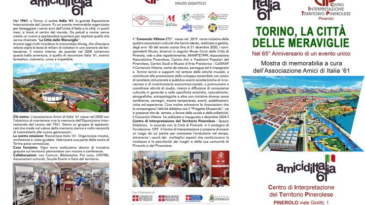 Pieghevole esterno Italia 61. Torino La Citta delle Meraviglie