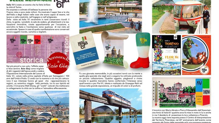 Pieghevole interno Italia 61. Torino La Citta delle Meraviglie