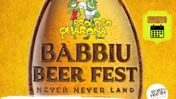 Banner della manifestazione dal sito https://www.eventivalsesia.info/ Foto di una bottiglia di birra, titolo e loghi